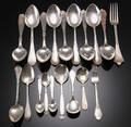 Samling bestik af sølv, 572 gr. 17