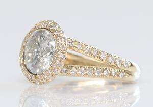 Brillantring, ca. 4.30 ct.