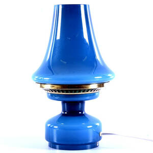 BORDSLAMPA, mässing och glas, Hans Agne Jakobsson, Markaryd.