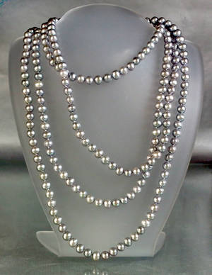 Süßwasserperlcollier endlos, ca. 180 cm