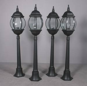 Fire gadelamper, sorte 4