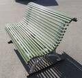 Trädgårdssoffa med Gjutjärnsgavlar Längd 130cm