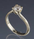 Diamant solitairering, ca. 0.70 ct