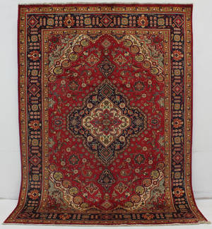 Handknuten Täbriz, Nordöstra Persien, 340x245