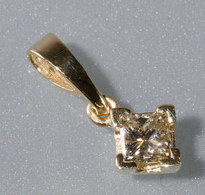 Diamantvedhæng ca. 0.40 ct.