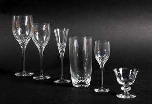 Samling krystalglas 56