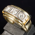 Brillantenring , 585 Gelbgold, 5,87 g