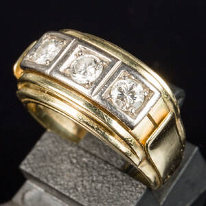 Brillantenring , 585 Gelbgold, 5,87 g