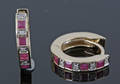 Ruby  diamond earrings