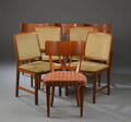 Otte stole af mahogni 8
