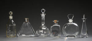 Samling karafler af glas. 6