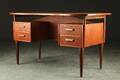 Skrivebord af teak, 1950erne