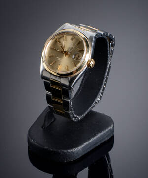 Rolex Oyster Perpetual Datejust Midsize, damearmbåndsur af guld og stål