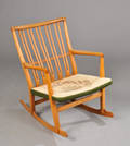 Hans J. Wegner 1914-2007 Gyngestol af eg, model ML-33