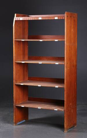 Martin Nyrop. Lille reol tegnet til Københavns Rådhus, Martin Nyrop 1849-1921. 