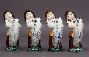 Aluminia  børnehjælpsfigur. Skovserdrenge 4