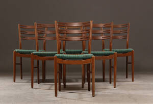 Dansk møbelproducentfarstrup. Spisestole, teaktræ 6