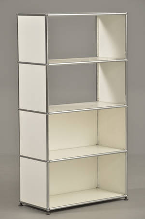 USM - Haller Fritstående reolsystem med fire moduler, hvid