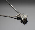 Diamantvedhæng med halskæde, ca 0.60 ct