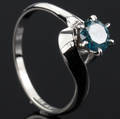 Solitaire ring ca. 0.74 ct.