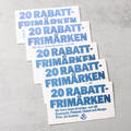 RABATTFRIMÄRKEN, 5 st häften