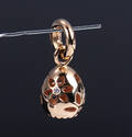 Ole Lynggaard. Sweet Drop charm af 18 kt. rosaguld med brillanter