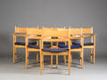 Hans. J. Wegner. Seks armstole, bøg 6 