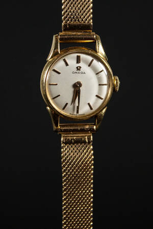 Omega, damarmbandsur, 18K
