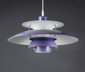 Poul Henningsen. PH5 pendel, lilla