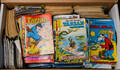 Samling på ca. 516 Anders And blade og ca. 77 Tarzan tegneserier. ca. 593