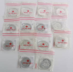 Danmark. 14 stk 200 kr jubilæumsmønter i orginale indpakninger.