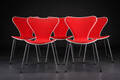 Arne Jacobsen 3107. Fem stole, forsidepolstret 5