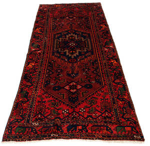 Handknuten persisk matta, Zanjan 256 x 130 cm