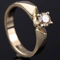 Solitaire ring ca. 0.46 ct.