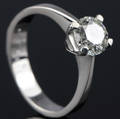 Solitaire ring ca. 1.22 ct.