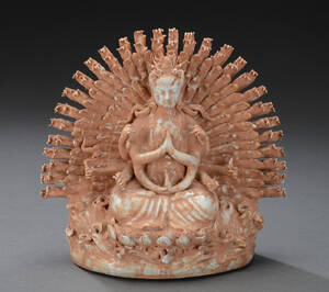 Orientalsk figur af porcelæn