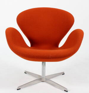 Arne Jacobsen. Lænestol, Svanen, model 3320