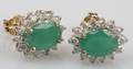 Par diamant- og smaragd ørestikkere 2