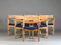 Hans. J. Wegner. Seks armstole, bøg 6 