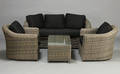 Par stole, en sofa og et bord, model Miraqi 4