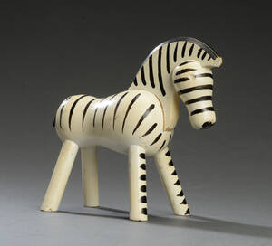 Kay Bojesen, Zebra, bemalet træ 