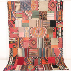 Persisk Patchwork kelim, 311x232 cm.