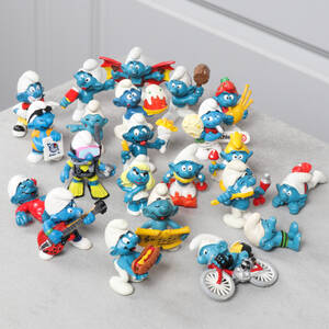 SMURFAR, ca 20 st, Peyo  Schleich