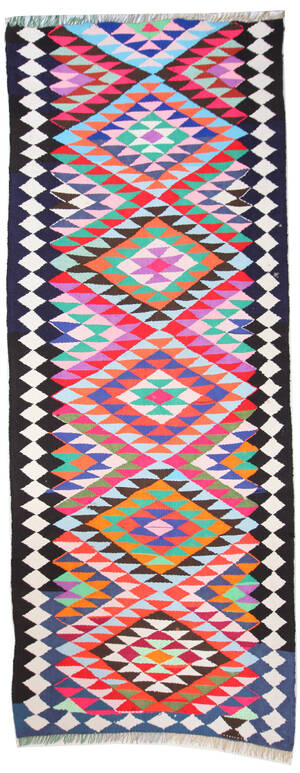 Persisk Kermanshah nomade-kelim, 270x100 cm.