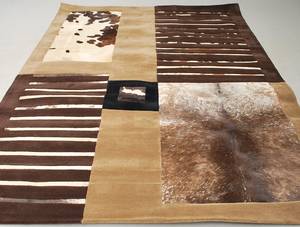 Designtæppe m. koskind 350x250cm