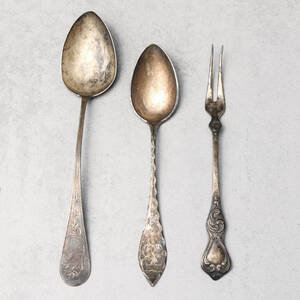 BESTICK, 3 delar, silver