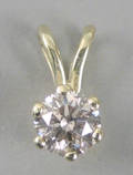 Solitairevedhæng. Ca. 0.50 ct