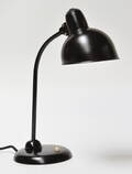 Christian Dell. Kaiser Idell bordlampe, sortlakeret metal, model 6556