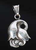 Georg Jensen. Tulipan vedhæng af sterling sølv.