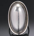 Georg Jensen ring af sterlingsølv, dessin nr. 48E